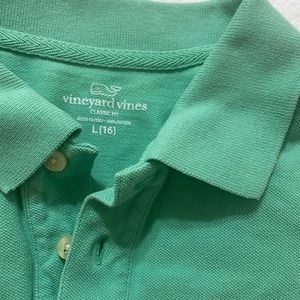 Vineyard vines light green polo shirt